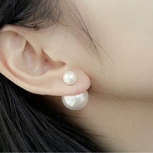Reversible Pearl Stud Earrings